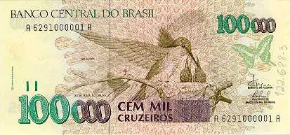 100000 Cruzeiros